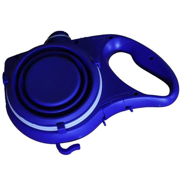 Gadget Gerbil Blue Dog Leash With Water Bowl