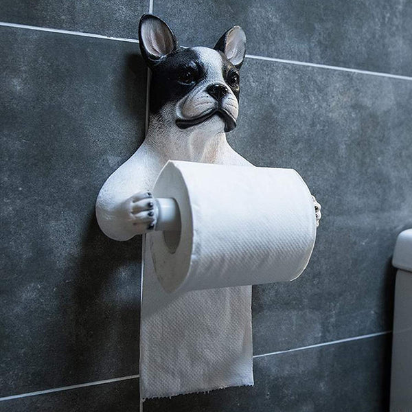 Gadget Gerbil Boston Terrier Toilet Paper Holder