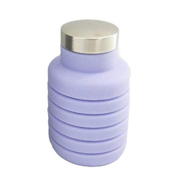 Gadget Gerbil Purple 500ML Silicone Collapsible Water Bottle