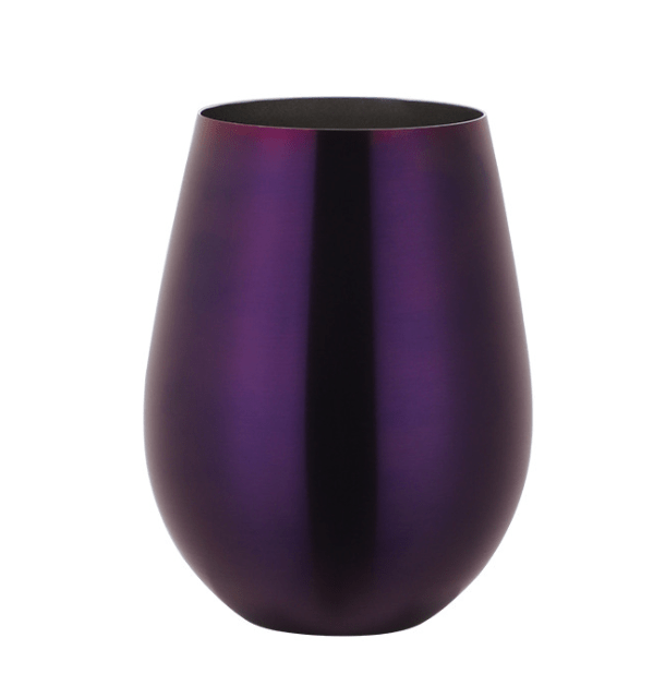 Gadget Gerbil Purple Stainless Steel Stemless Wine Glass