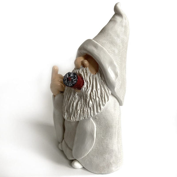 Gadget Gerbil Smoking Wizard Middle Finger Garden Gnome