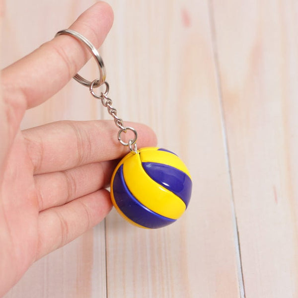 Gadget Gerbil Three color volleyball Basketball Football Volleyball Keychain