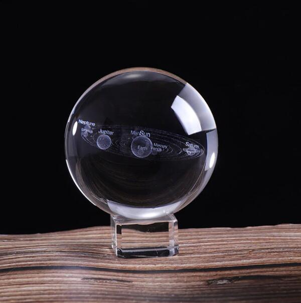 Gadget Gerbil 100mm / Crystal base Solar System Crystal Ball