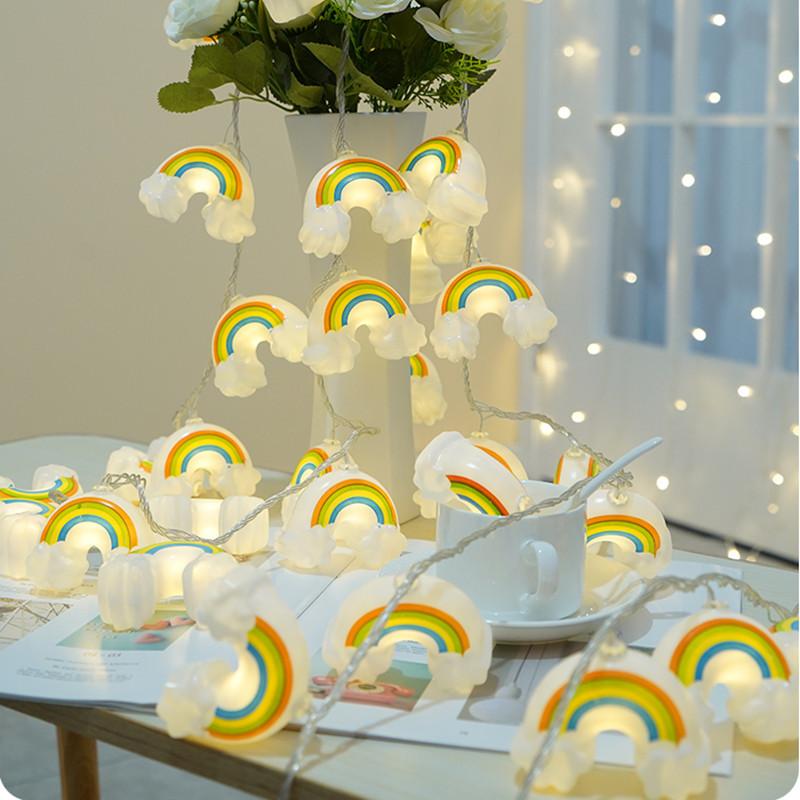 Gadget Gerbil 10ft LED Rainbow Clouds String Lights