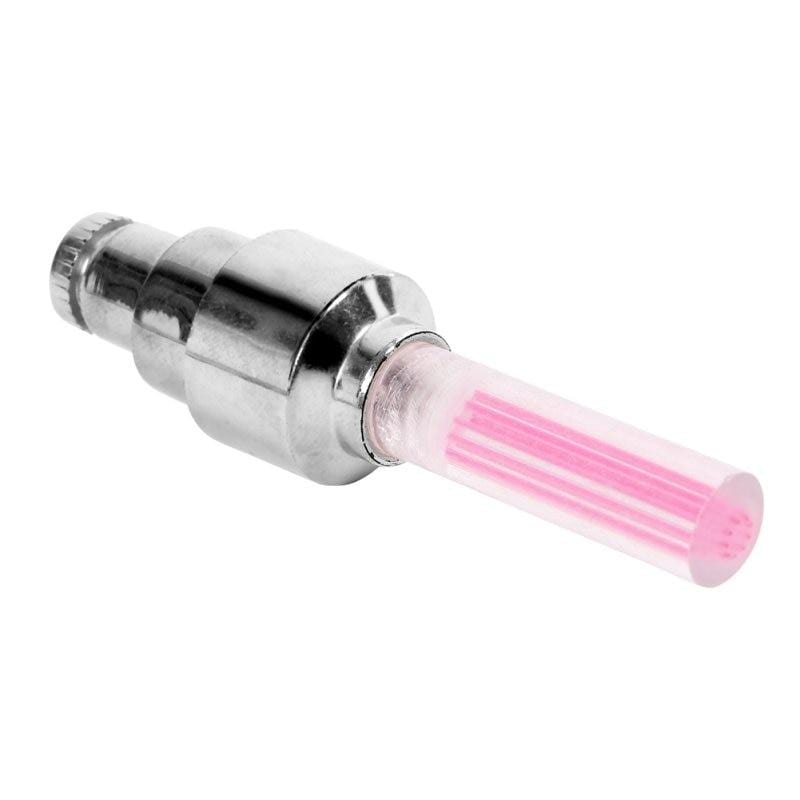Gadget Gerbil 10pc Pink Light Up Valve Caps for Bikes