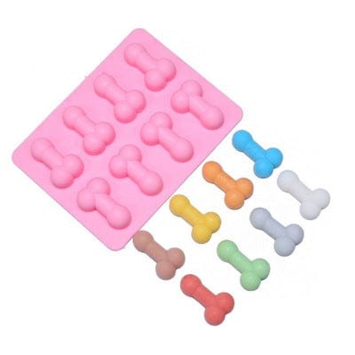 Gadget Gerbil 11 Slot Silicone Penis Shaped Baking Mold