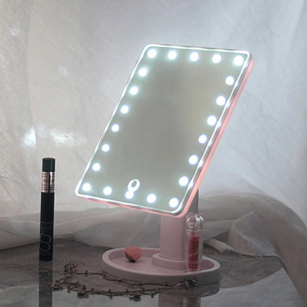 Gadget Gerbil 16-22 Light LED Touch Dimmable Makeup Vanity Mirror