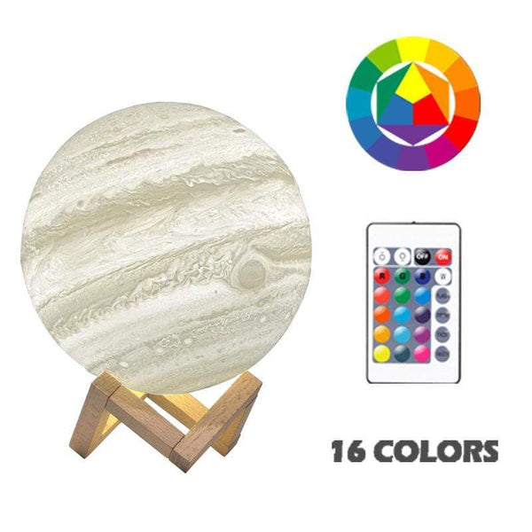 Gadget Gerbil 16 colours / 15cm 3D Printed Jupiter Lamp