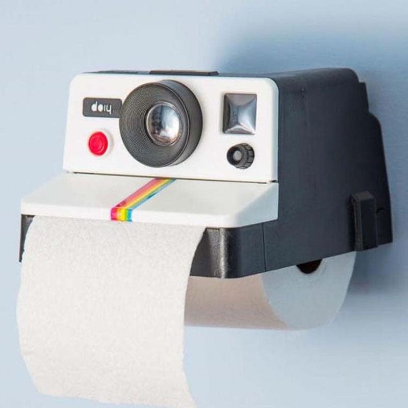 Gadget Gerbil 1pc Retro Polaroid Camera Toilet Paper Holder