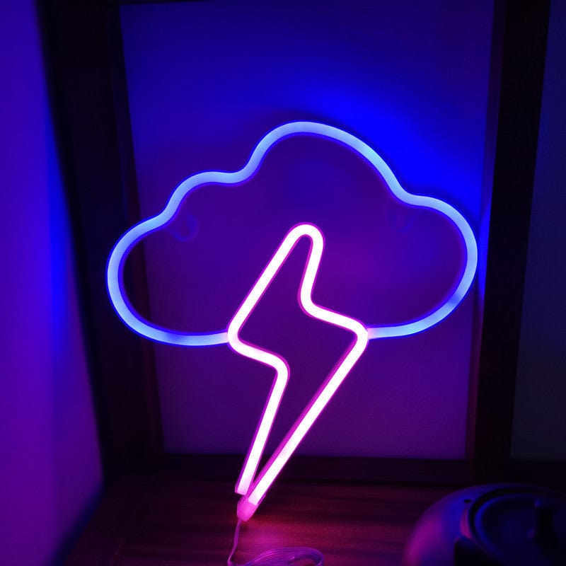 Gadget Gerbil 2 Style Thunderstorm Neon Sign