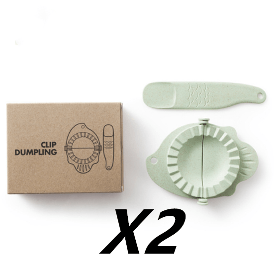 Gadget Gerbil 2pcs Green style2 Plastic Dumpling Maker Press