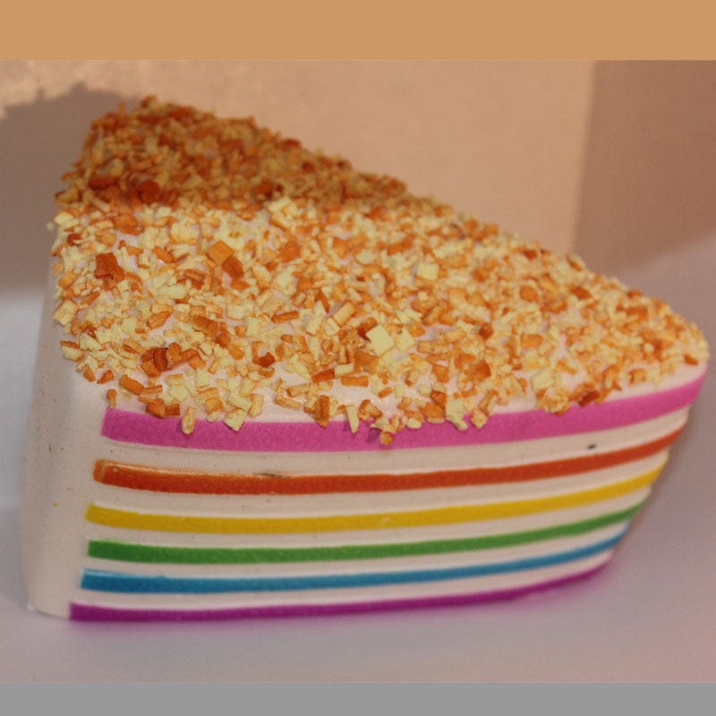 Gadget Gerbil 2Style Rainbow Cake Slice Squishy Toy
