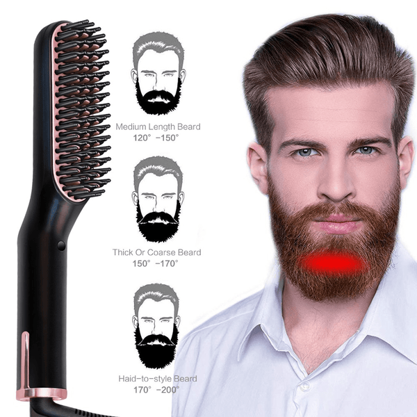 Gadget Gerbil 3 in 1 Men's Beard and Hair Straightener Comb