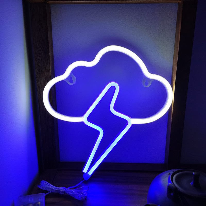 Gadget Gerbil 3 Style Thunderstorm Neon Sign