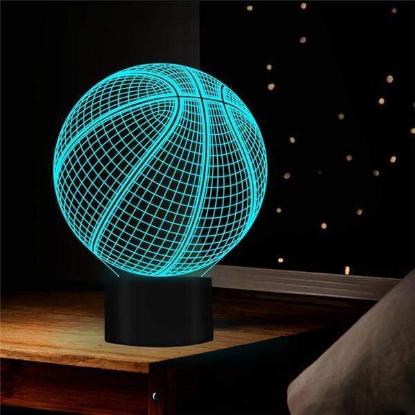 Gadget Gerbil 3D LED Basketball Lamp Night Light (7 Colors)