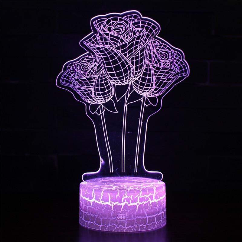 Gadget Gerbil 3D LED Rose Lamp