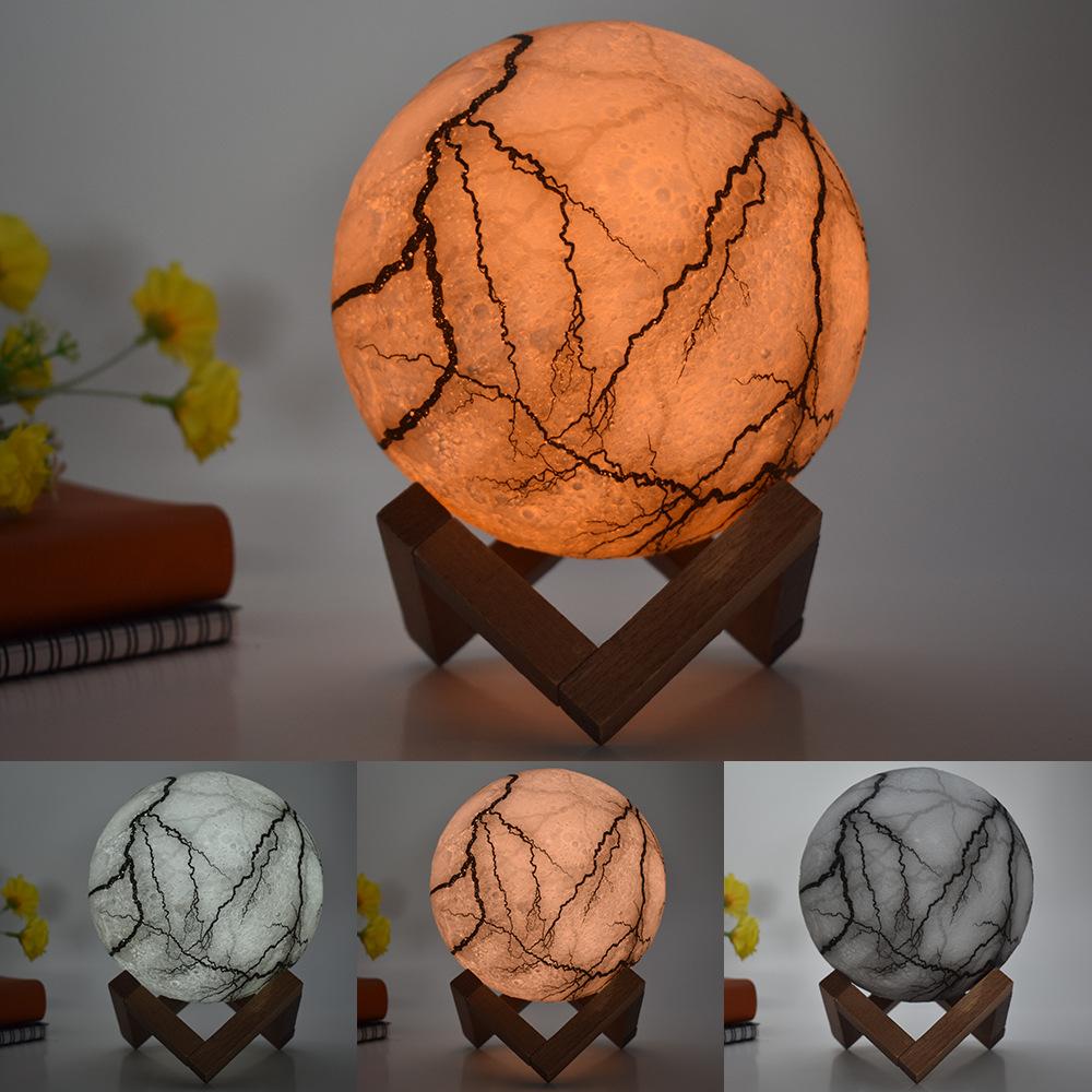 Gadget Gerbil 3D Printed Lightning Moon Lamp