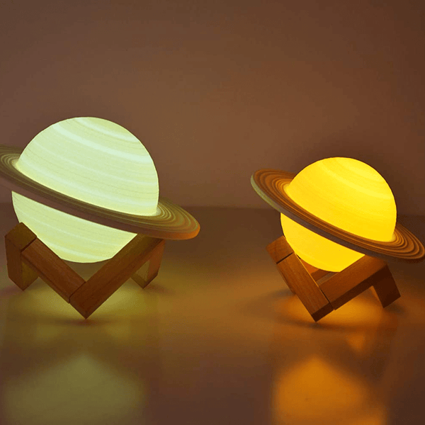 Gadget Gerbil 3D Printed Saturn Lamp