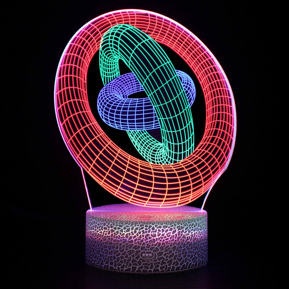 Gadget Gerbil 3D Rings Night Light