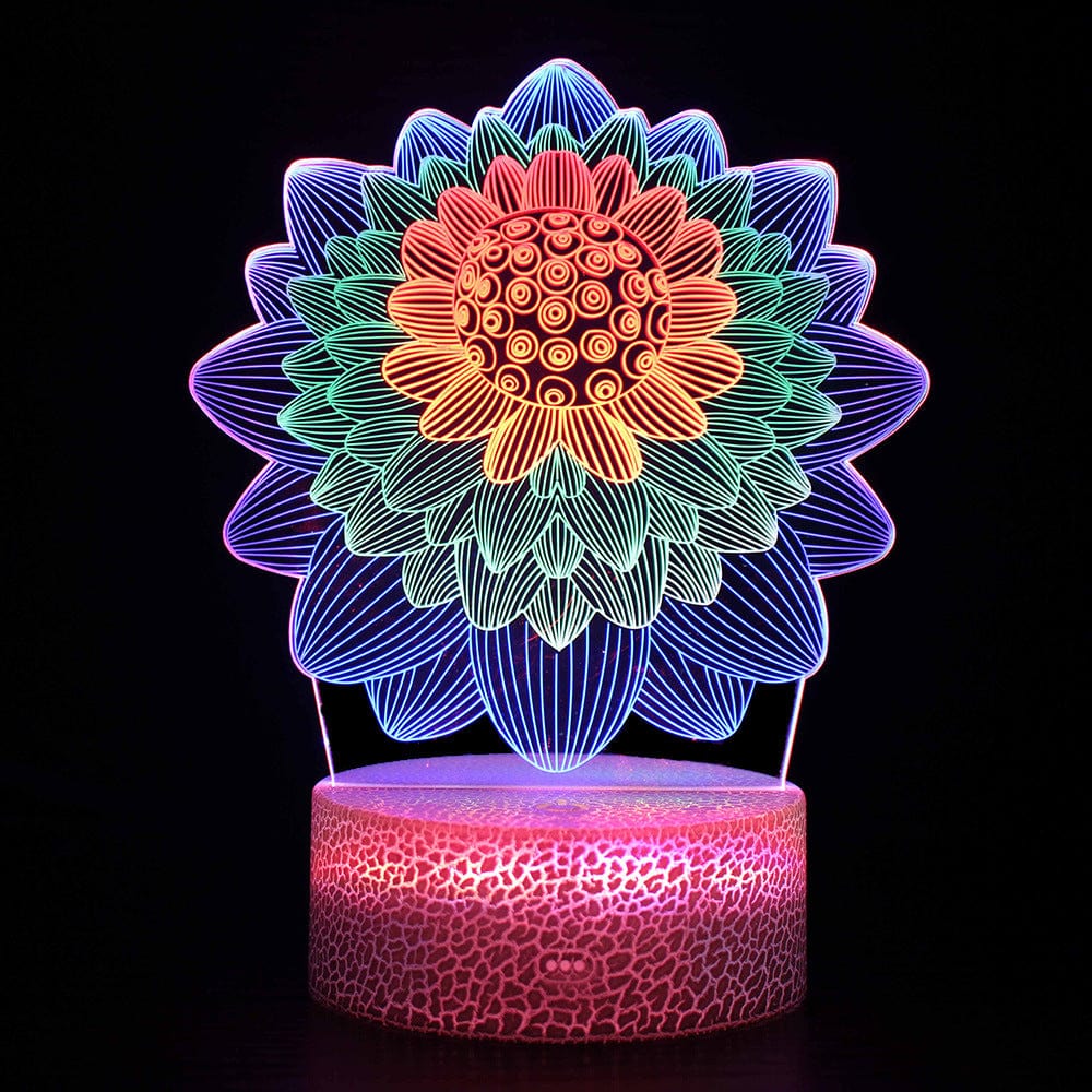 Gadget Gerbil 3D Sunflower Night Light