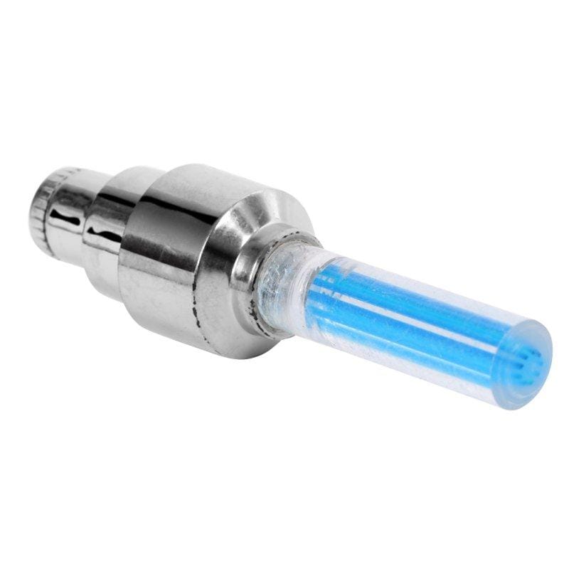 Gadget Gerbil 4pcs blue Light Up Valve Caps for Bikes