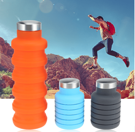 Gadget Gerbil 500ML Silicone Collapsible Water Bottle