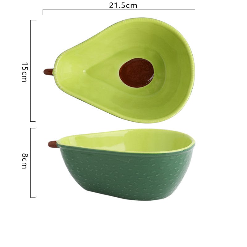 Gadget Gerbil 6 Style Ceramic Avocado Plate