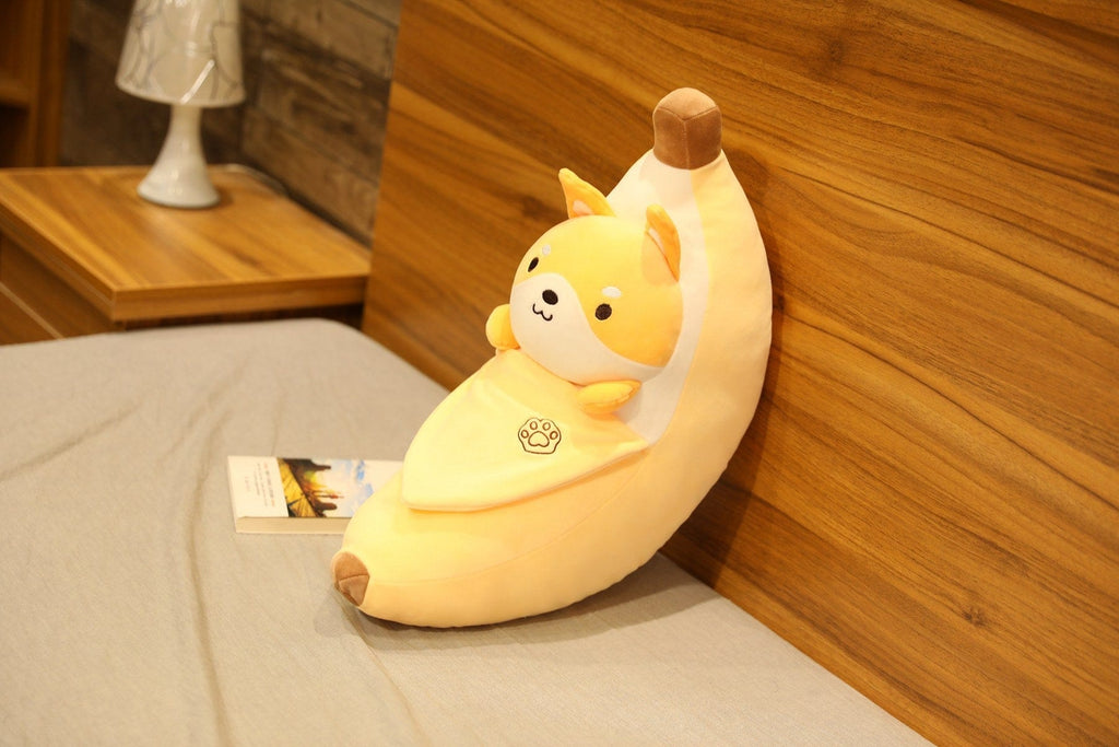 Gadget Gerbil 60 cm Shiba Inu Banana Plush Toy
