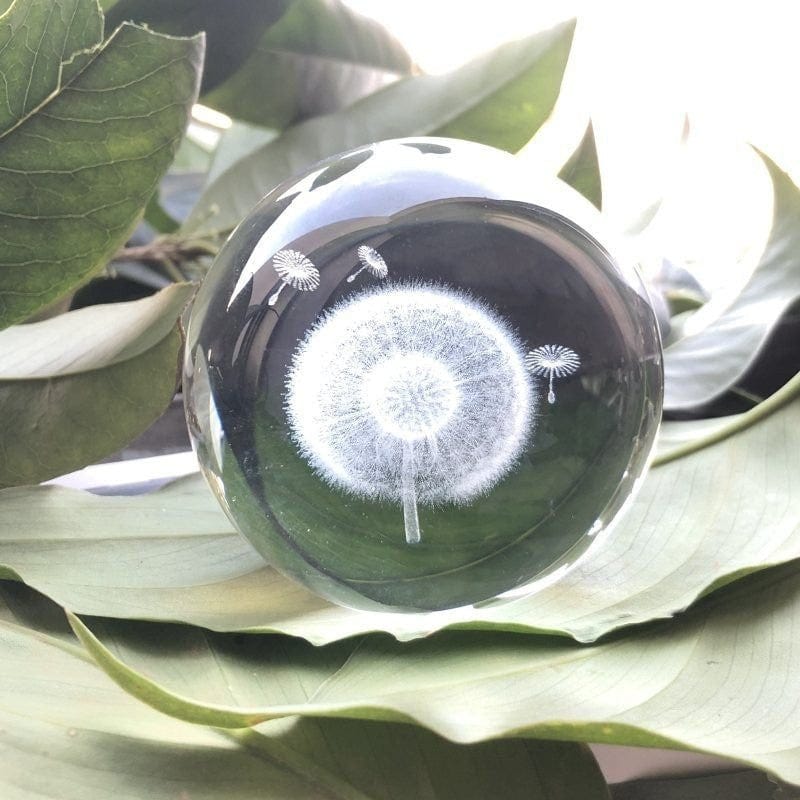 Gadget Gerbil 6cm Dandelion Crystal Ball
