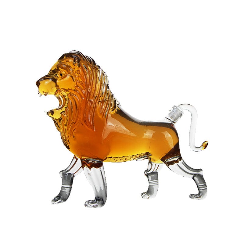 Gadget Gerbil 750ML Glass Lion Shaped Decanter