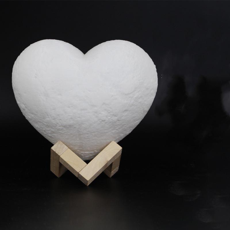 Gadget Gerbil 8cm / Touch two color 3D Printed Heart Lamp