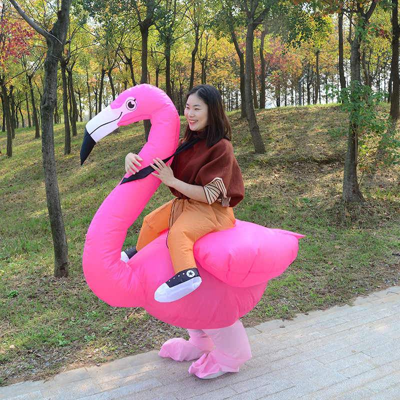 Gadget Gerbil Adult Inflatable Riding Flamingo Costume