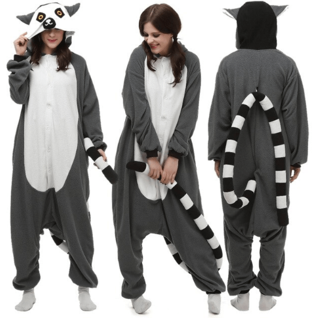 Gadget Gerbil Adult Lemur Onesie Pajamas