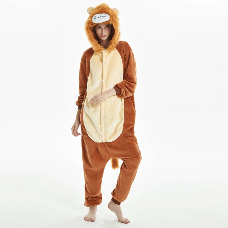 Gadget Gerbil Adult Lion Onesie Pajamas