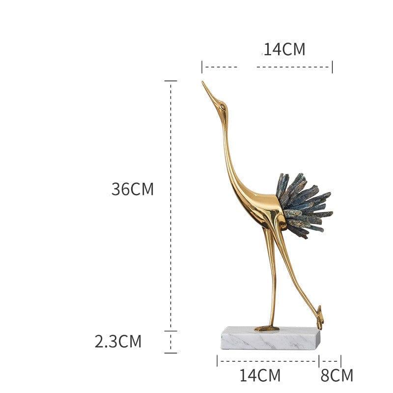 Gadget Gerbil Black A Crystal Crane Decoration