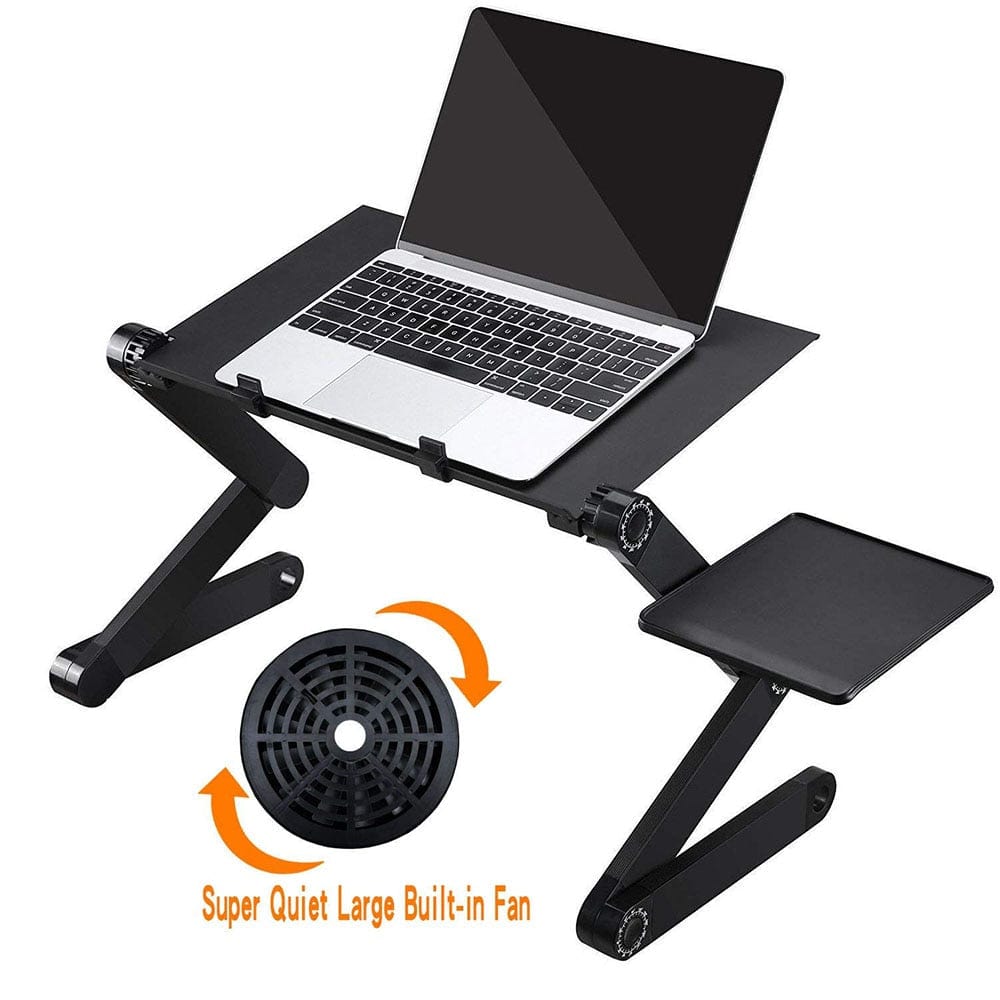 Gadget Gerbil Black Adjustable Laptop Table Stand Desk Mouse Pad