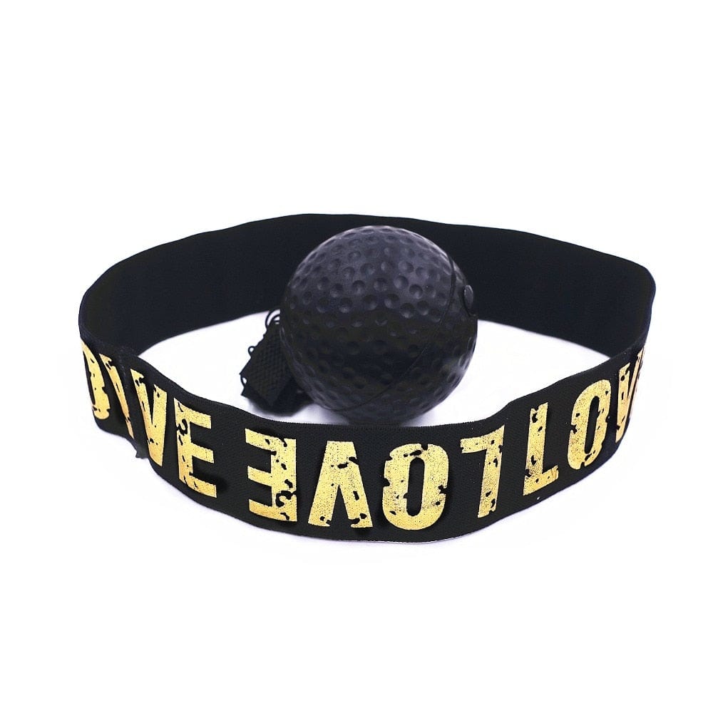 Gadget Gerbil Black Boxing Ball Punching Reflex Training Headband