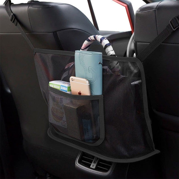 Gadget Gerbil Black Car Seat Storage Pocket Organizer Net