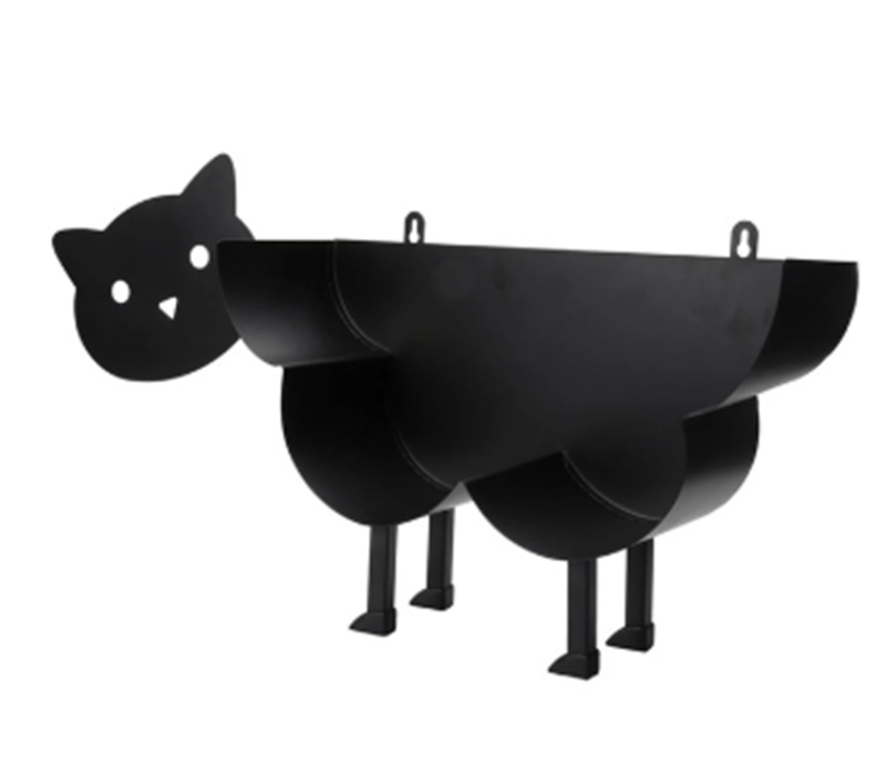 Gadget Gerbil Black Cat Toilet Paper Holder Stand