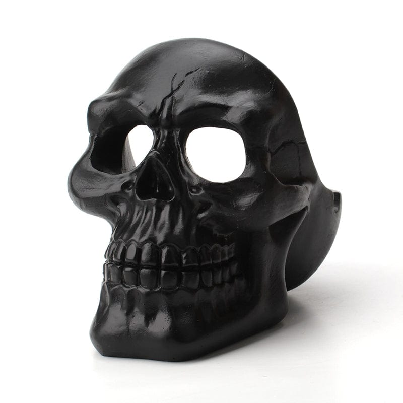 Gadget Gerbil Black Ceramic Skull Ashtray