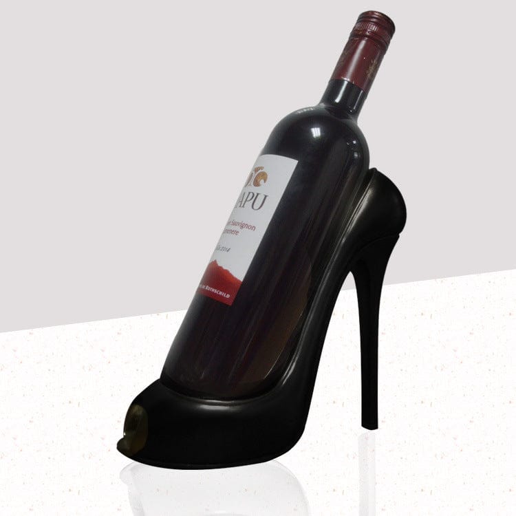 Gadget Gerbil Black High Heel Wine Holder