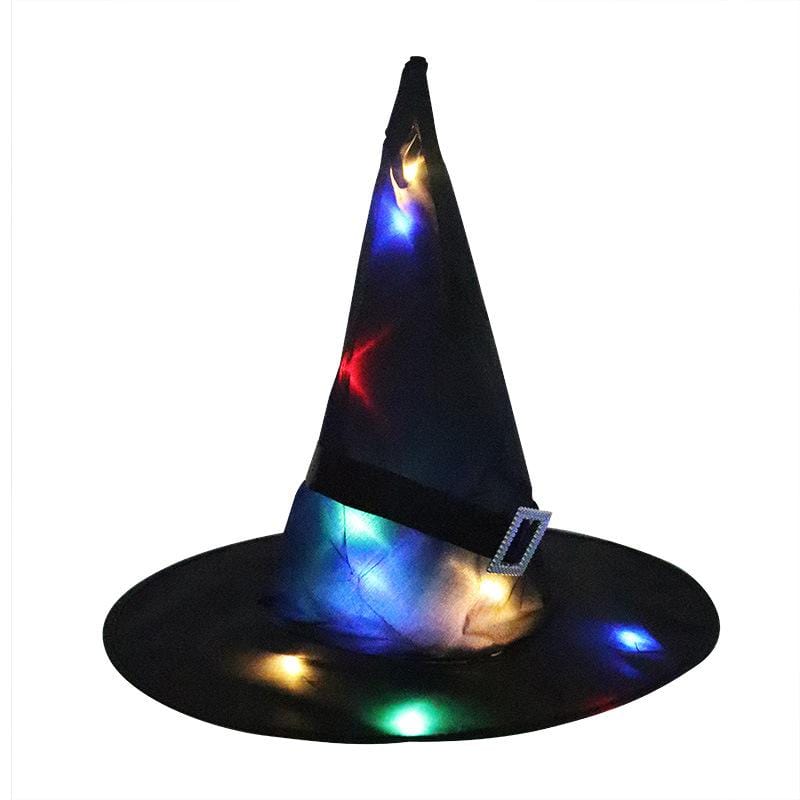 Gadget Gerbil Black LED Light Up Witch Hat