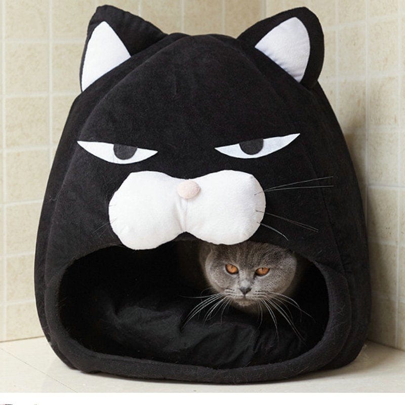 Gadget Gerbil Black / M Cat House Bed Cat Litter Mat Sleeping Nest Pet Bed