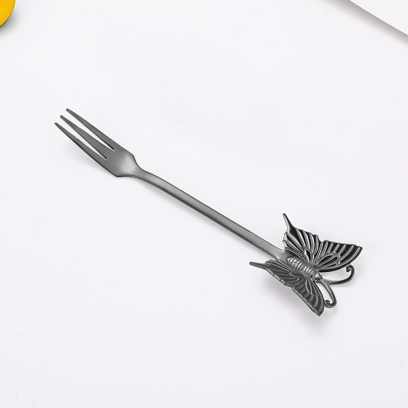 Gadget Gerbil Black Stainless Steel Butterfly Fork