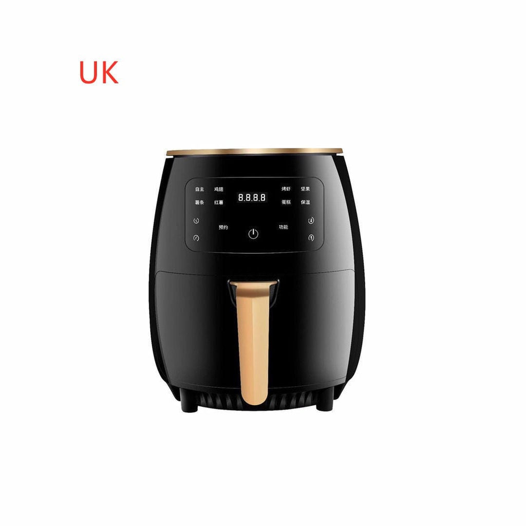 Gadget Gerbil Black / UK 220V Smart Air Fryer without Oil Home Cooking 4.5L Large Capacity Multifunction Electric Professional-Design
