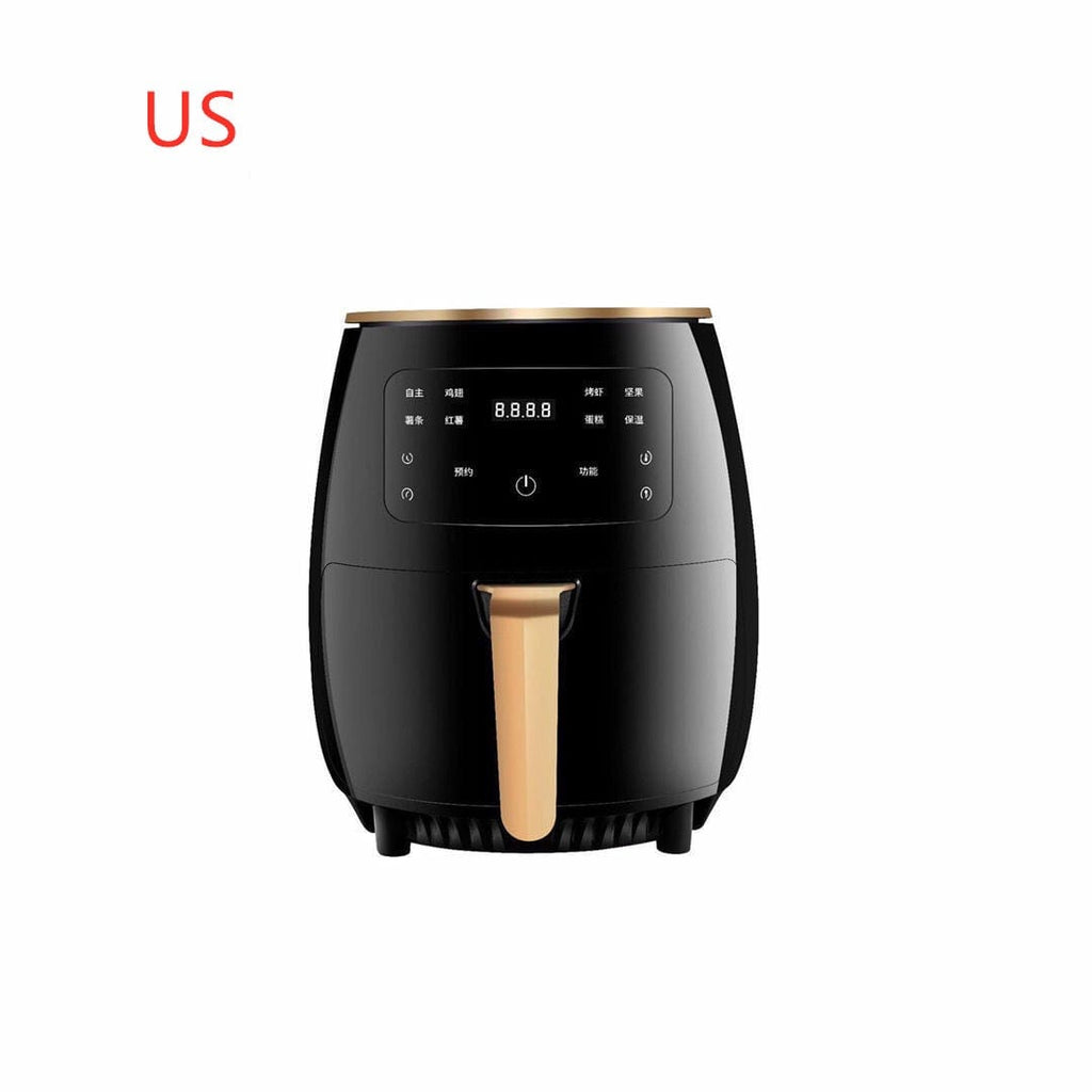 Gadget Gerbil Black / US 220V Smart Air Fryer without Oil Home Cooking 4.5L Large Capacity Multifunction Electric Professional-Design