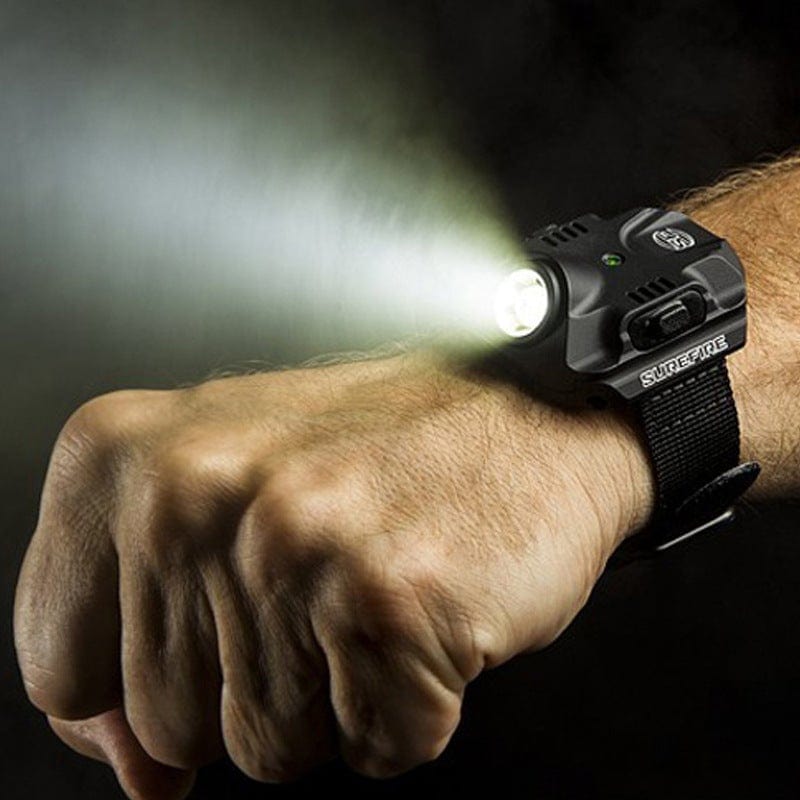 Gadget Gerbil Black / USB Outdoor LED Rechargeable Wrist Watch Light