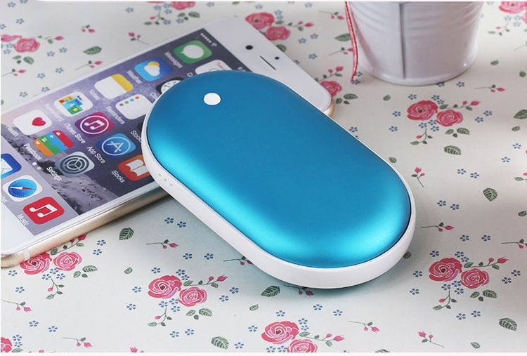 Gadget Gerbil Blue 2-In-1 Mini USB Rechargeable Hand Warmer