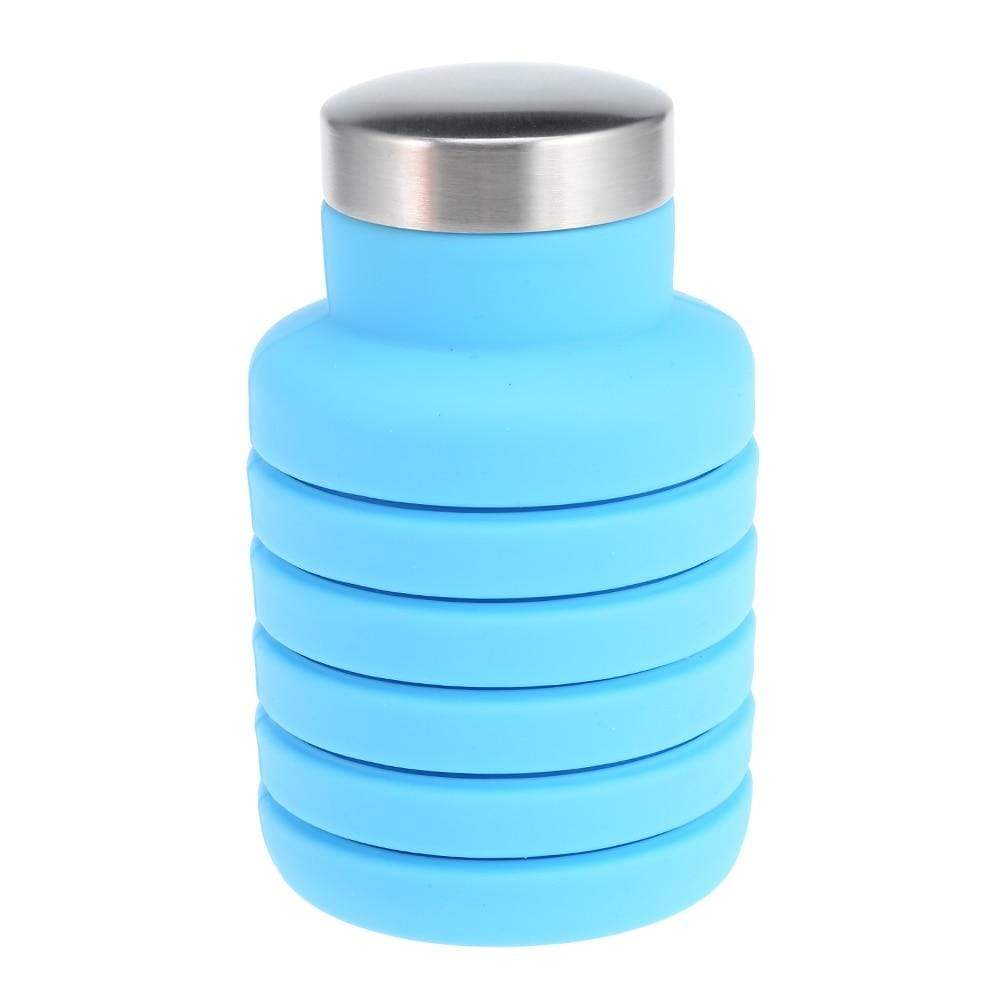 Gadget Gerbil Blue 500ML Silicone Collapsible Water Bottle