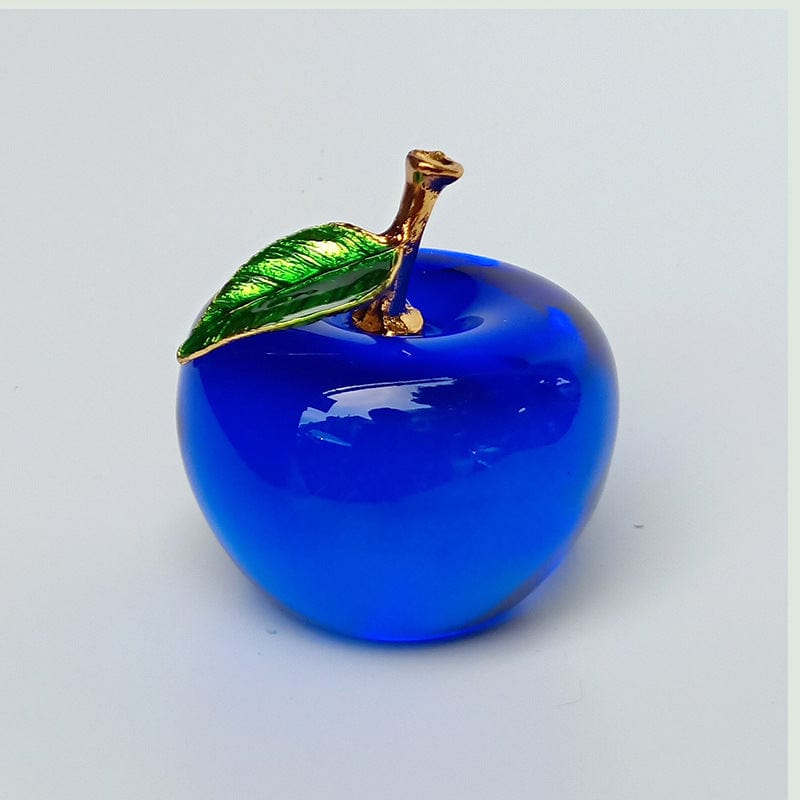 Gadget Gerbil Blue / 50mm Apple Shaped Crystal Quartz